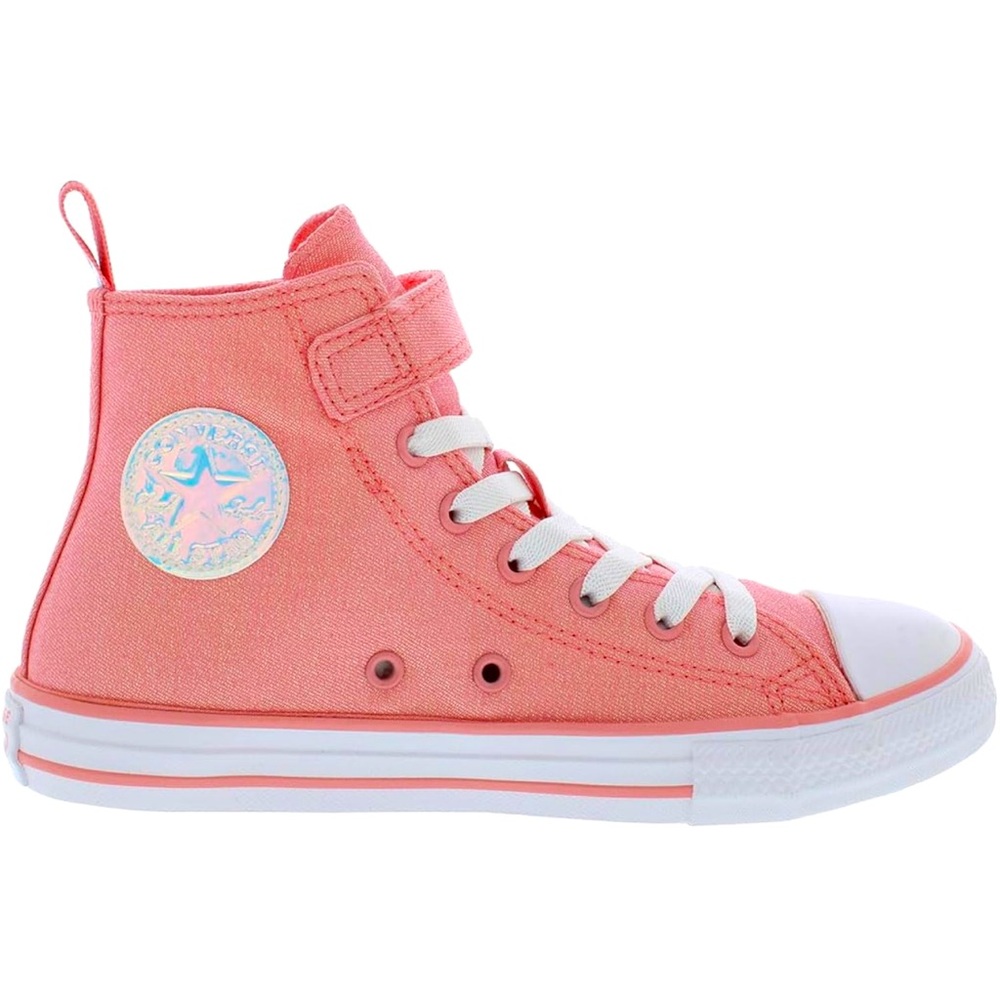 Converse Kids Sneakers - Coral and White